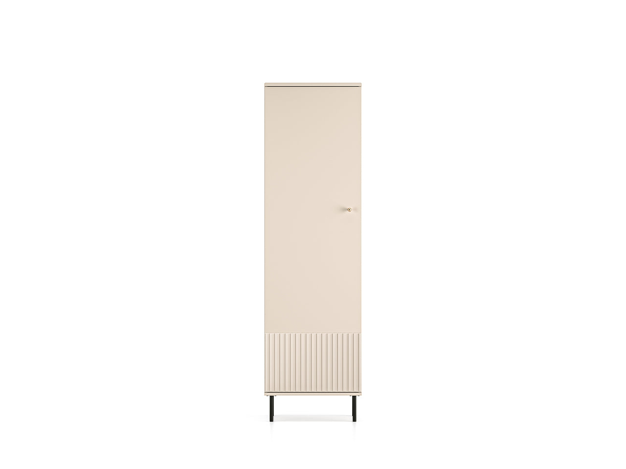 Armoire Sofina en MDF Cachemire avec Cintre Extensible et Étagères Pratiques - Decora Home
