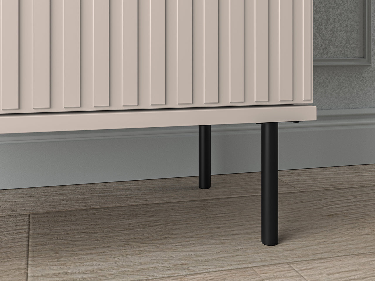 Armoire Sofina en MDF Cachemire avec Cintre Extensible et Étagères Pratiques - Decora Home