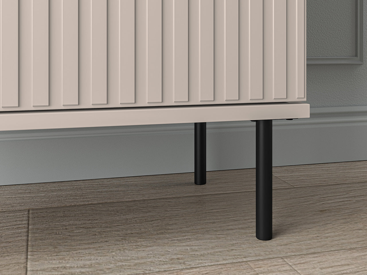 Meuble à Chaussures avec Doubles Portes et Tiroir à Extension Complète - MDF Cachemire - Decora Home