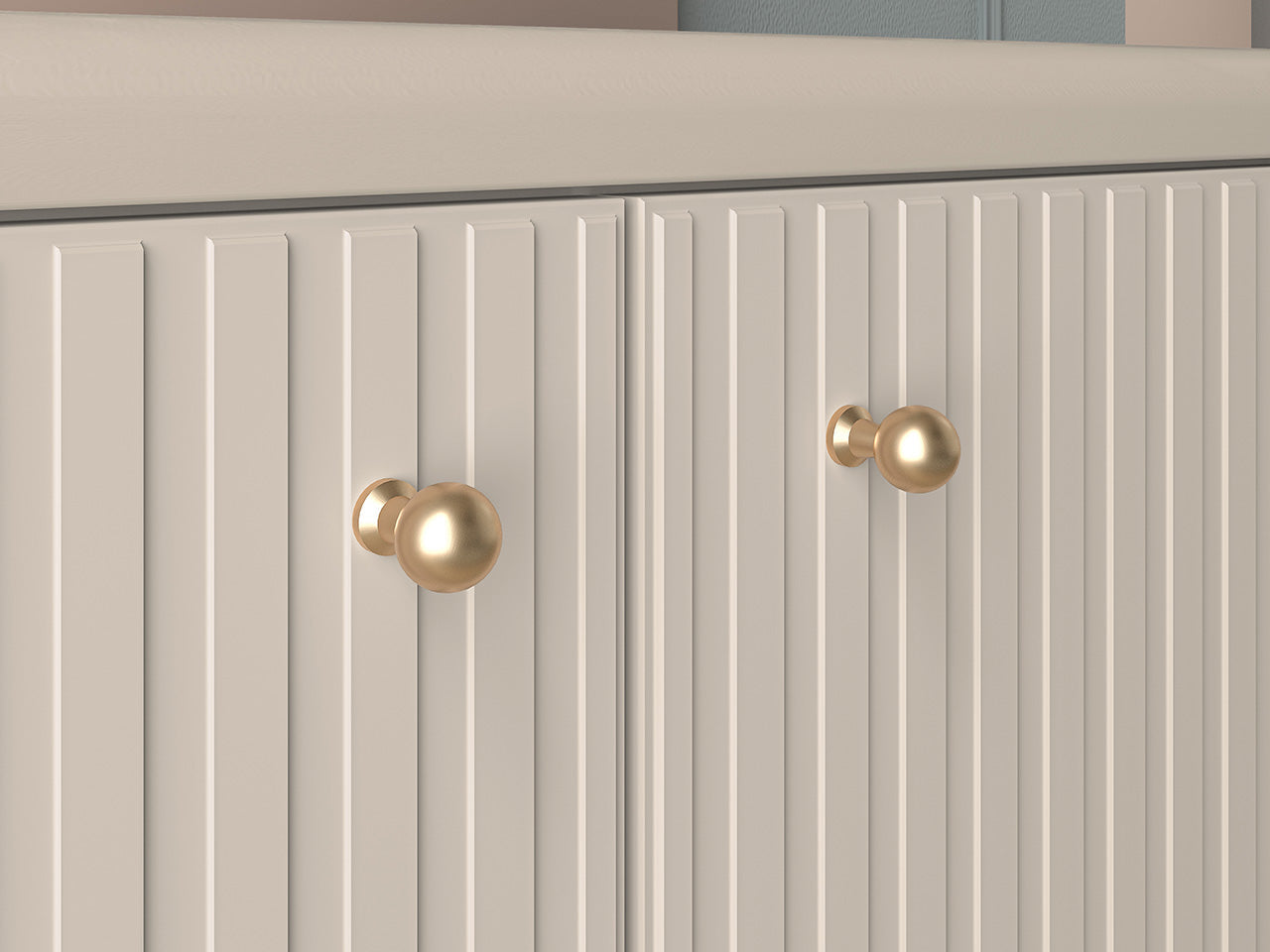 Meuble à Chaussures Sofina avec Siège Rembourré - MDF Cachemire - Decora Home