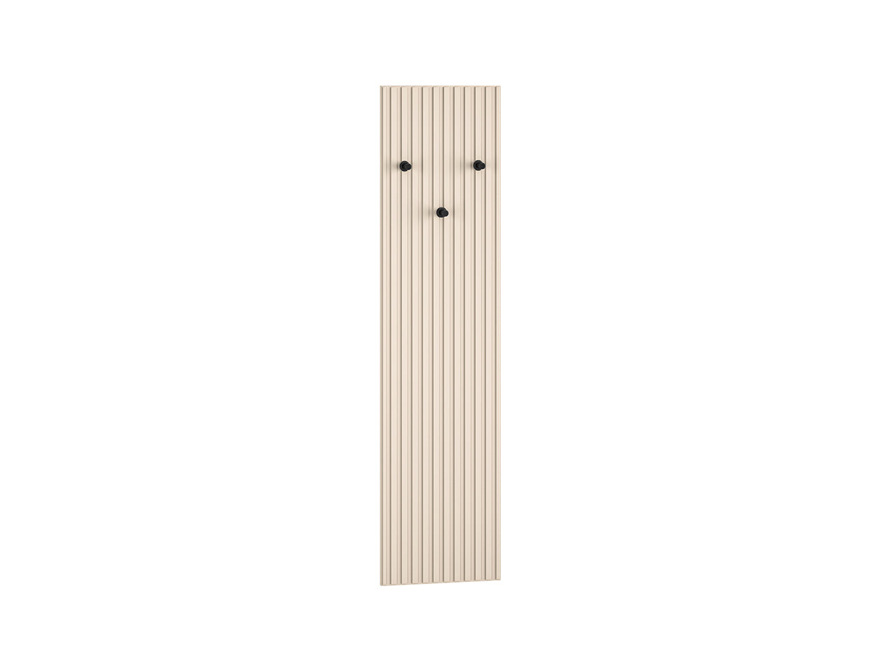 Cintre Cachemire, MDF Fraisé, 3 Supports Noirs pour Vêtements d'Extérieur - Decora Home