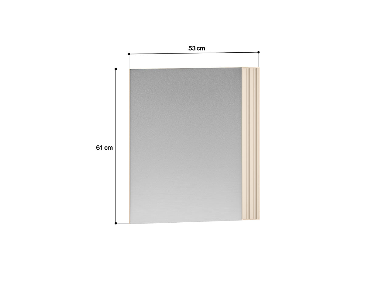 Miroir – Élégance Contemporaine en Cachemire et MDF Fraisé - Decora Home