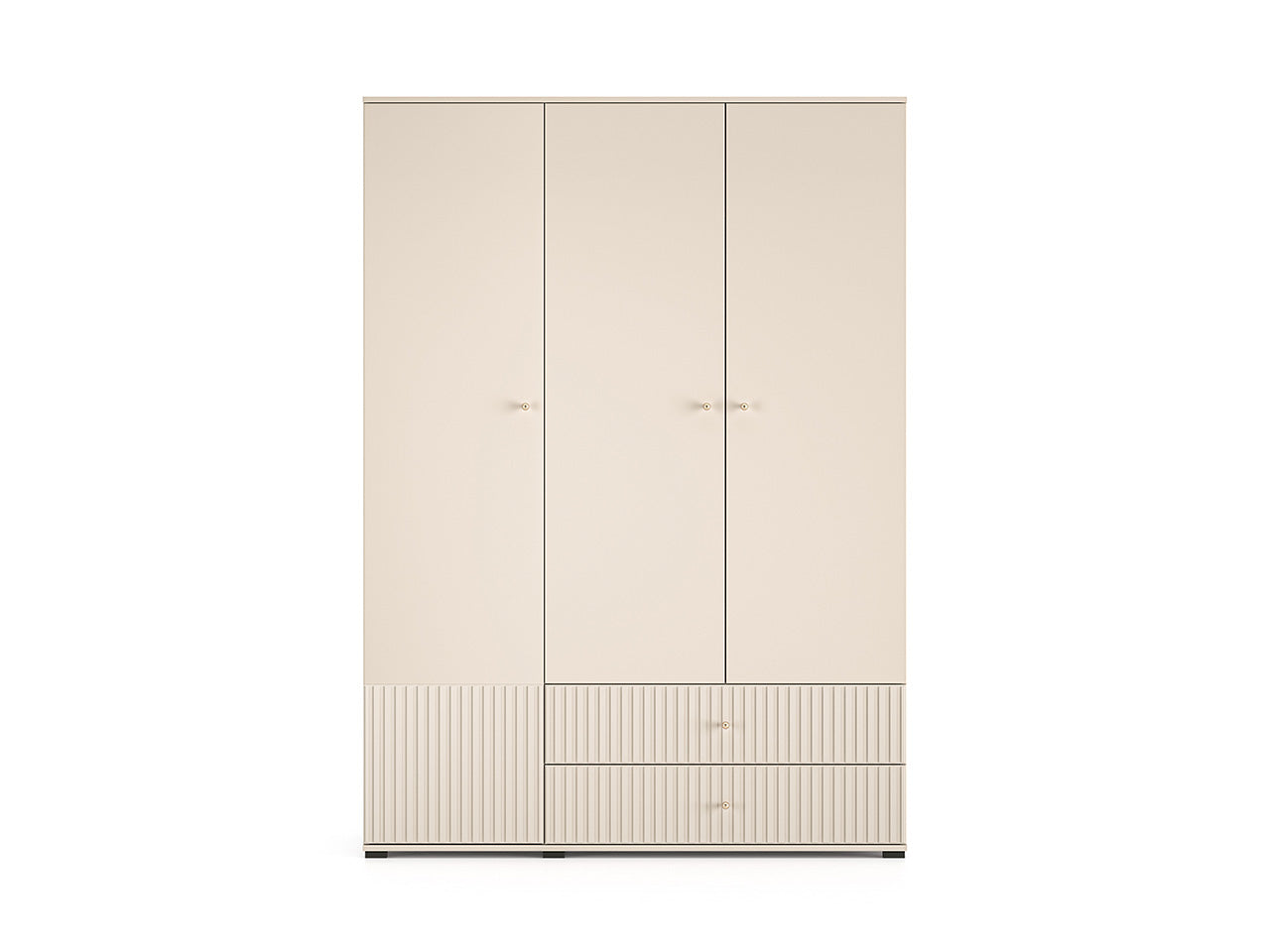 Armoire Moderne en Cachemire avec Finitions en MDF Fraisé - Decora Home