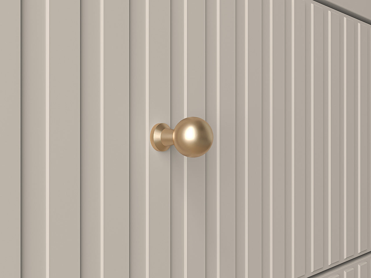 Armoire Moderne en Cachemire avec Finitions en MDF Fraisé - Decora Home