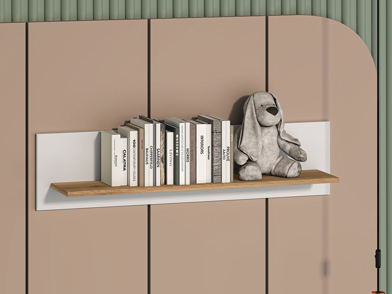 Étagère Suspendue – Finition Blanc & Chêne Castello|Offre Spéciale|Decora Home