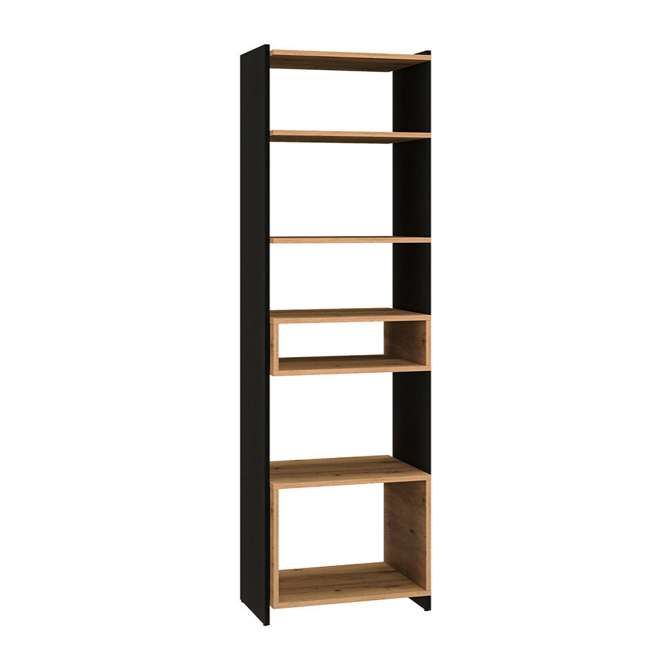 Étagère avec Bordure ABS Chêne Artisanal + Noir|Offre Limitée|Decora Home