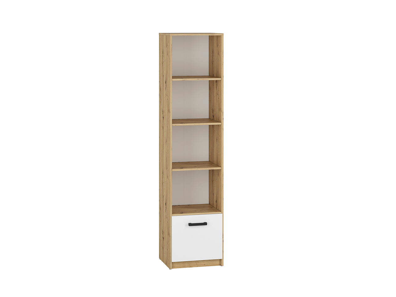 Étagère Murale Moderne en Chêne Artisan et MDF Blanc avec Bordure ABS - Résistante aux Rayures, à l'Humidité et aux Températures Élevées - Decora Home
