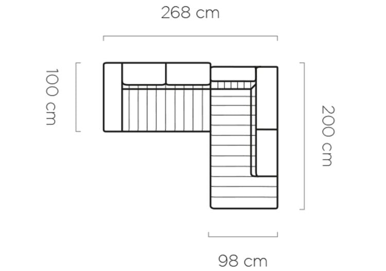 Canapé d’angle – Design moderne, appuis-tête réglables, lit d’appoint & coffre de rangement - Decora Home