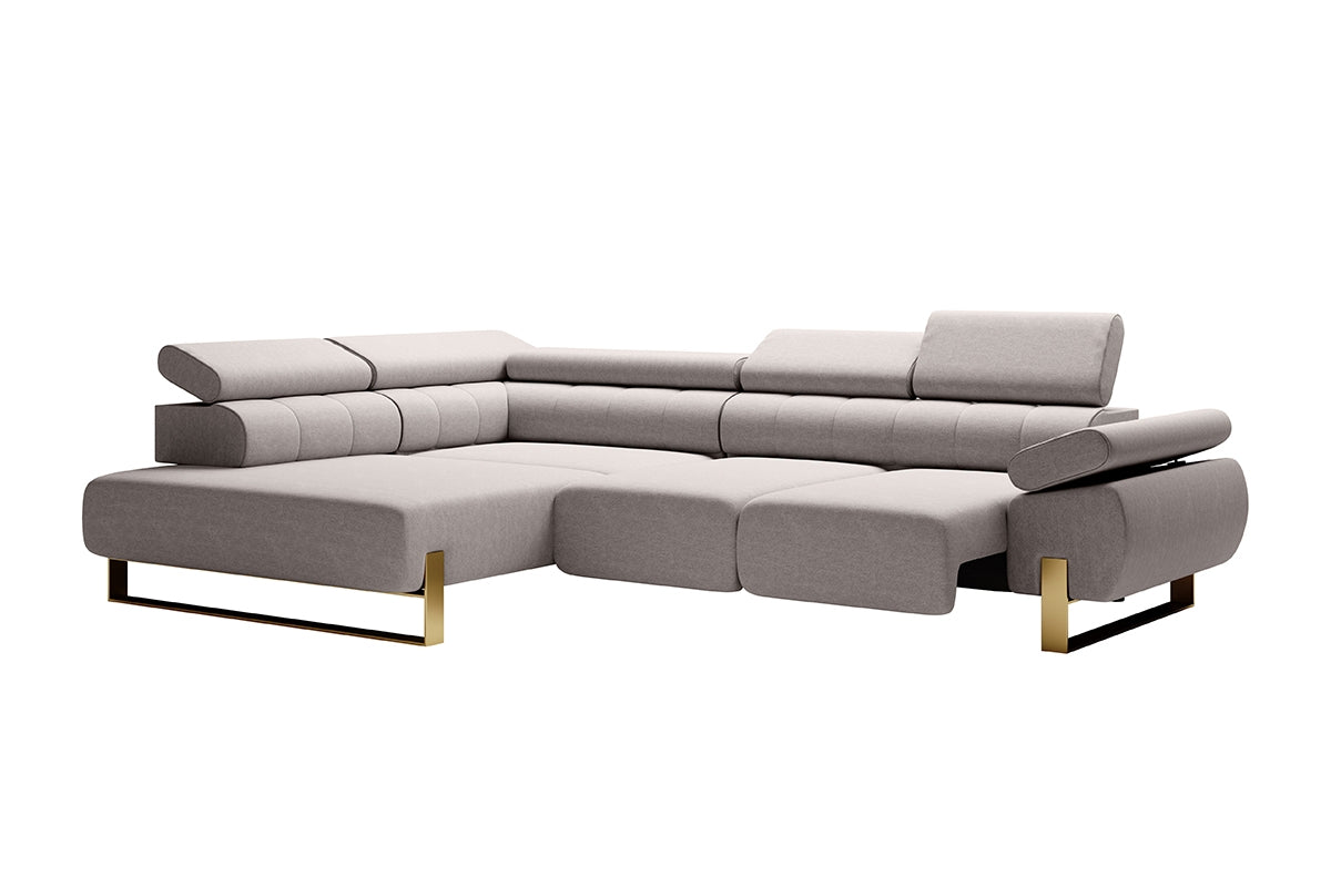 Canapé d'angle  avec rallonge d'assise électrique  côté gauche|Prix cassé|Decora Home
