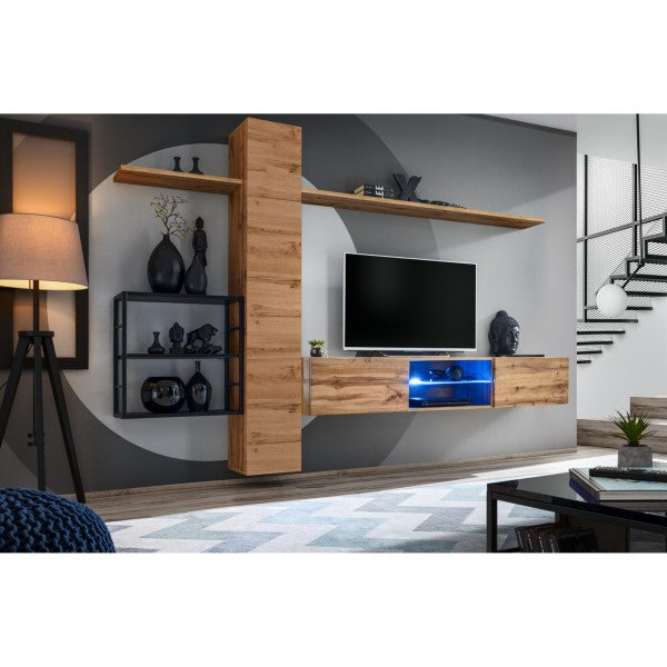 SWITCH M5 hanging wall unit, chêne Wotan — vue 2