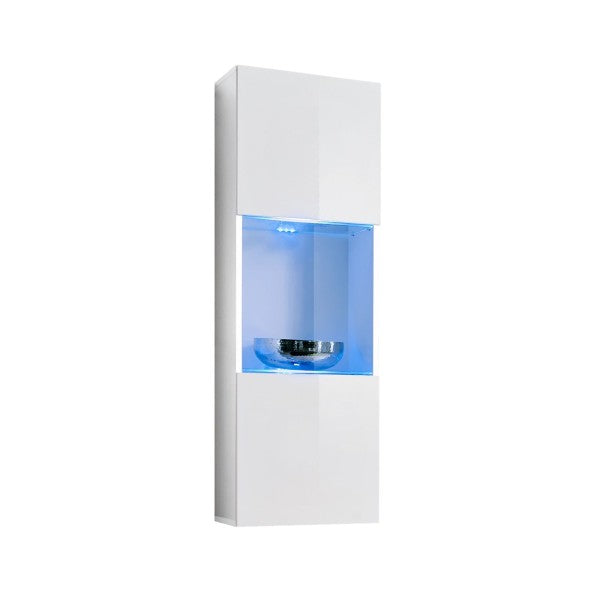 FLY 22 hanging display with a lit window, gloss white — vue 2