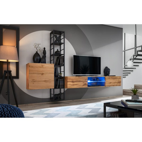 SWITCH M6 hanging wall unit, chêne Wotan — vue 2