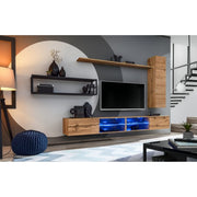 SWITCH M4 hanging wall unit, chêne Wotan — vue 2