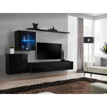 SWITCH XV hanging wall unit, noir brillant — vue 2