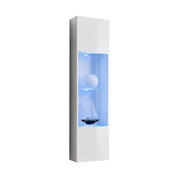 FLY 42 hanging display with a lit window, gloss white — vue 2