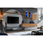 SWITCH M1 hanging wall unit, chêne Wotan — vue 2