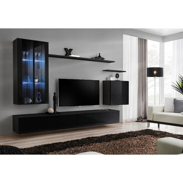 SWITCH XII hanging wall unit, noir brillant — vue 2