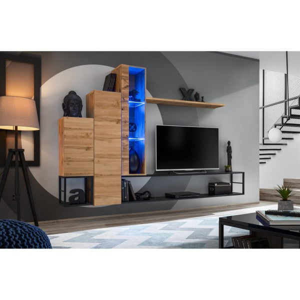 SWITCH M8 hanging wall unit, chêne Wotan — vue 2