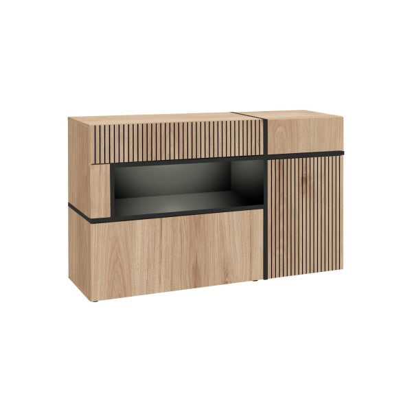 Commode CROSS 150 cm avec éclairage LED, hickory Jackson