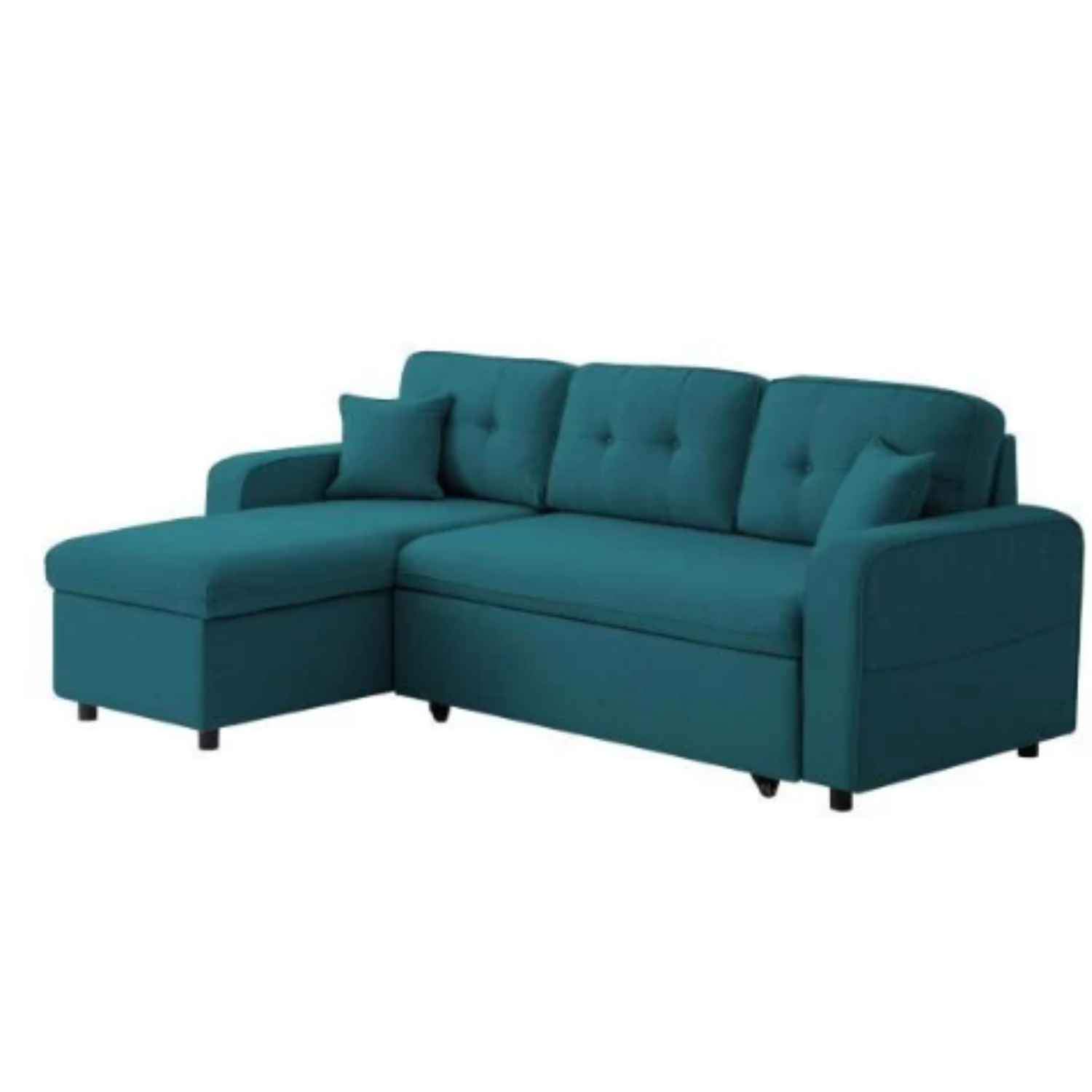 Canapé d'angle  convertible réversible en tissu