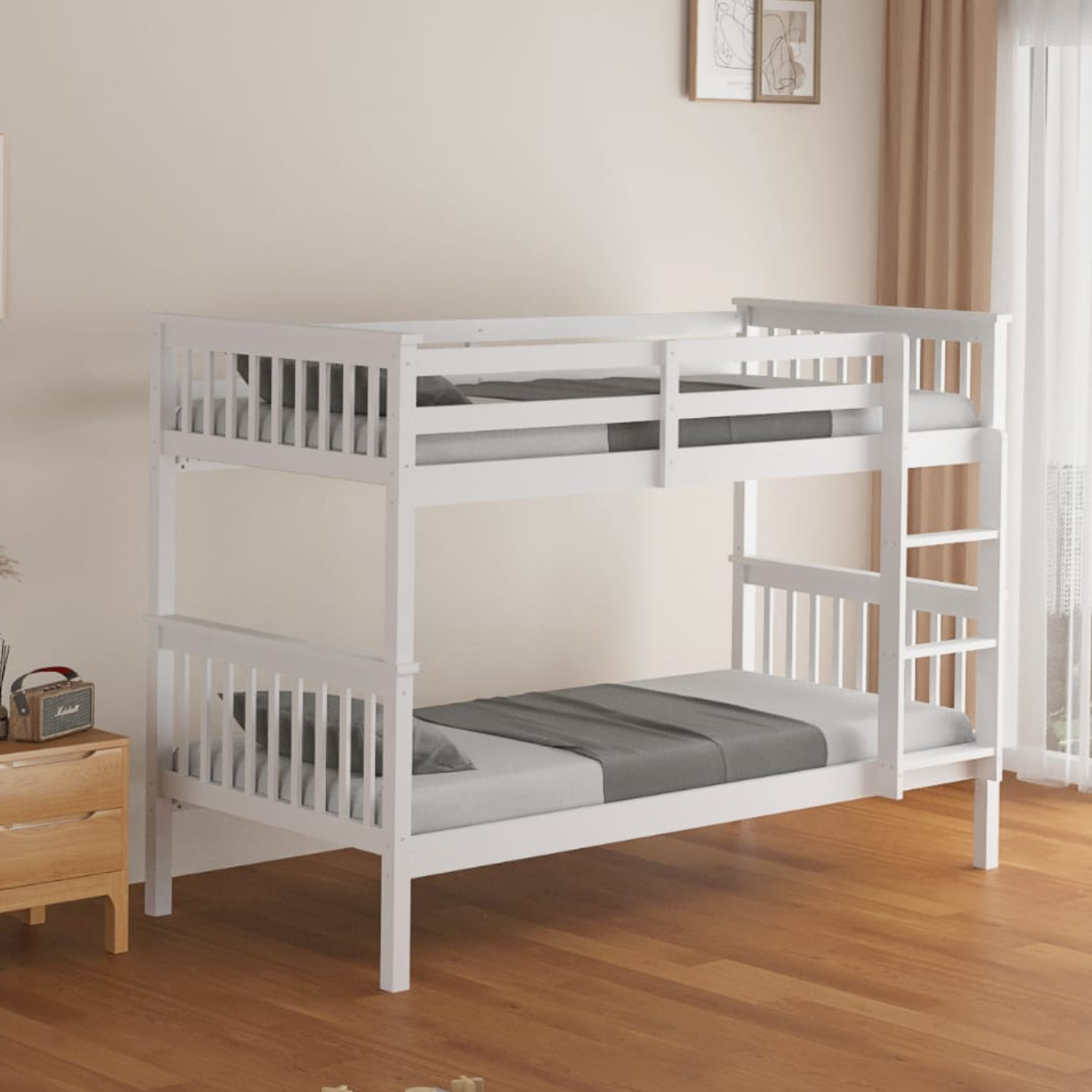 Lit superposé en bois Modèle 2+1 et 1+1