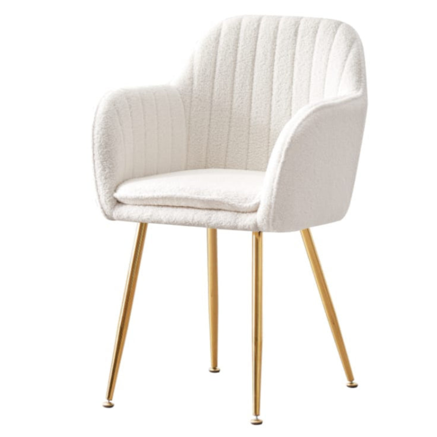 Chaise en similicuir doudou ou  velours avec piètement en acier