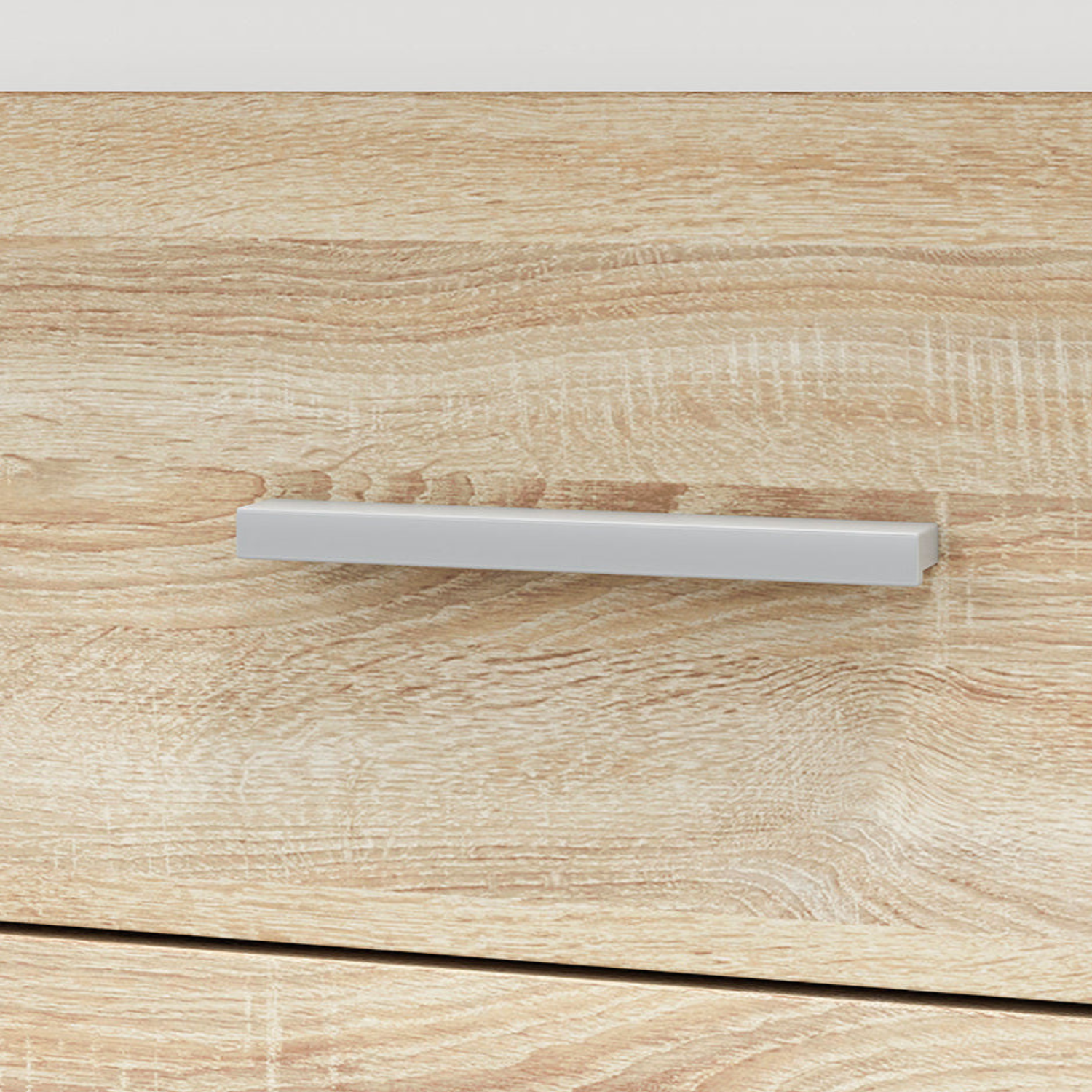 Bureau Moderne avec Bordure ABS en Lumière de Sonoma - Design Élégant et Résistant