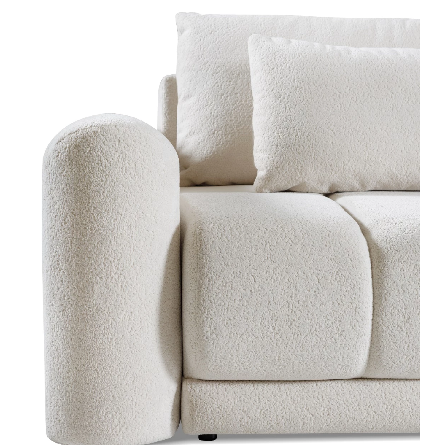 Canapé-lit 3 places 250 cm – Beige, convertible avec coffre et couchage XXL 163x200 cm