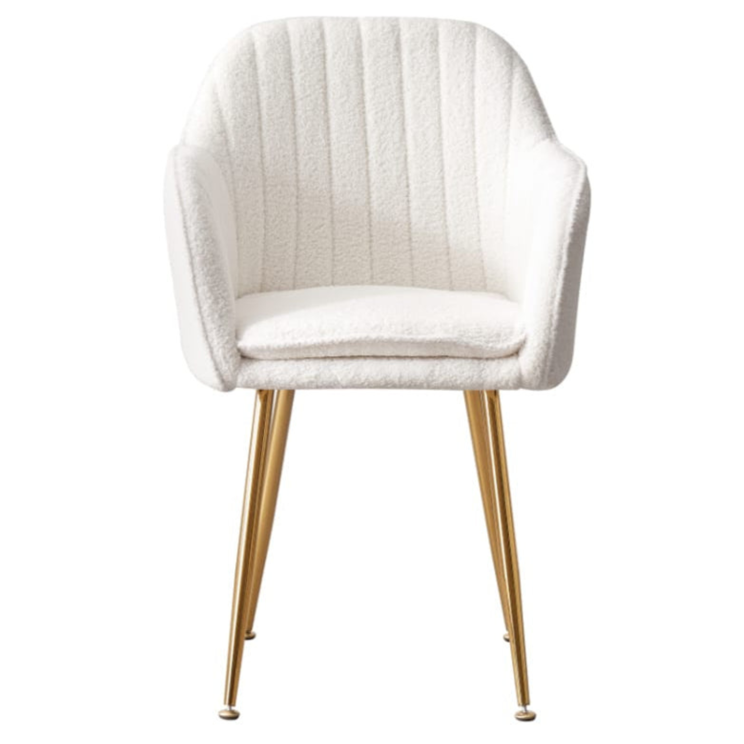 Chaise en similicuir doudou ou  velours avec piètement en acier