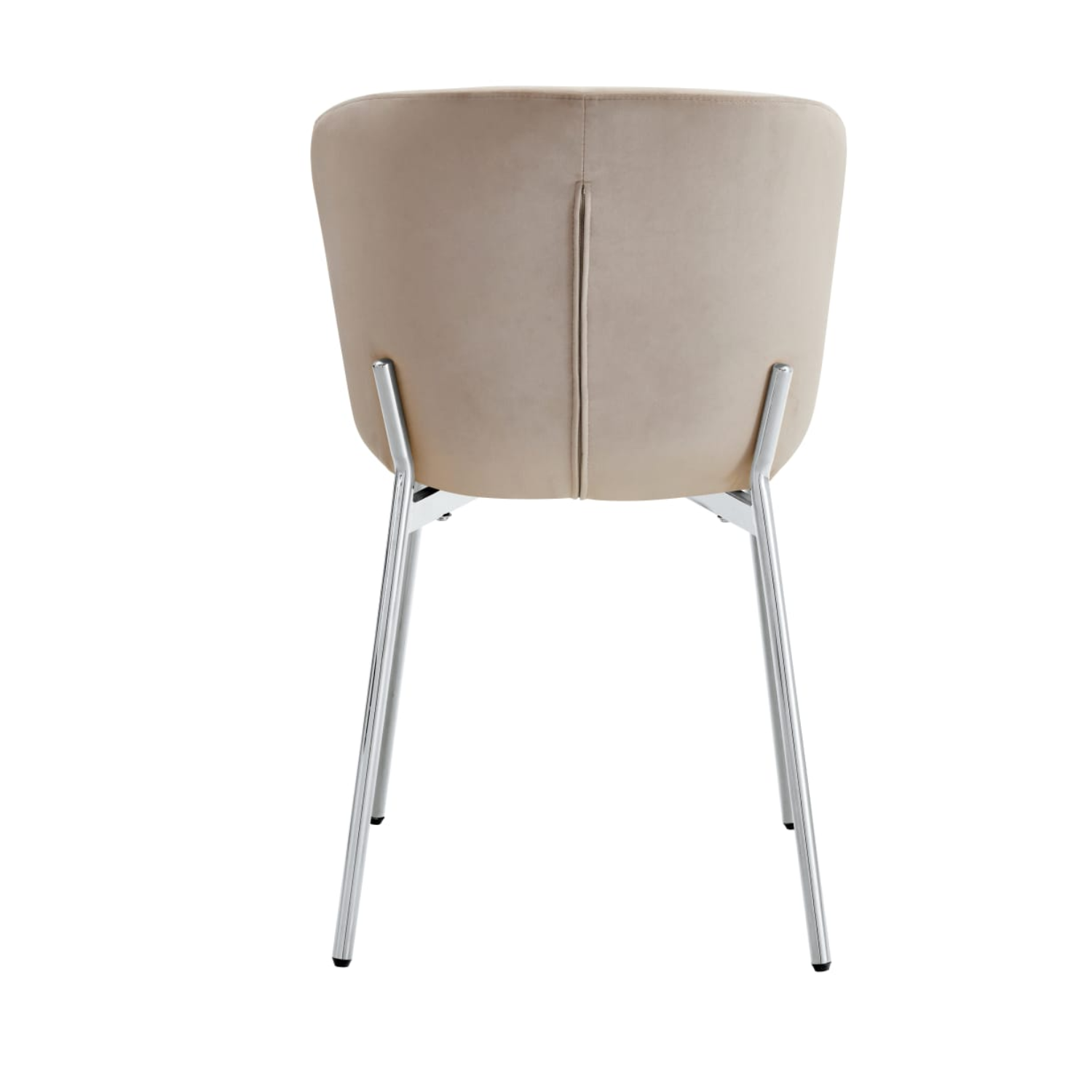 Chaise  en Assise velours avec structure métallique dorée, style moderne