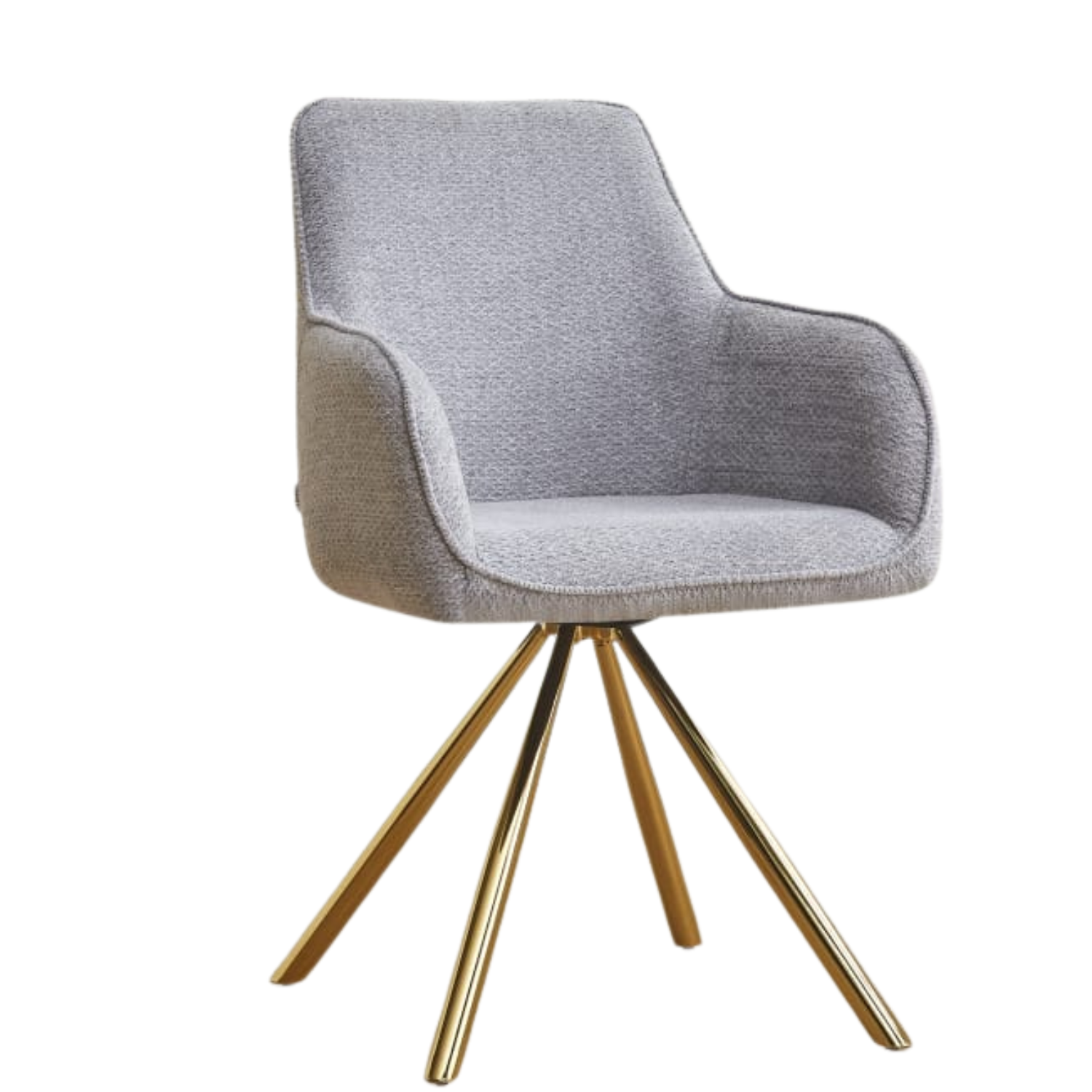 Chaise en tissu taupe, écru ou gris avec pieds métal noir ou doré – Design moderne et confortable