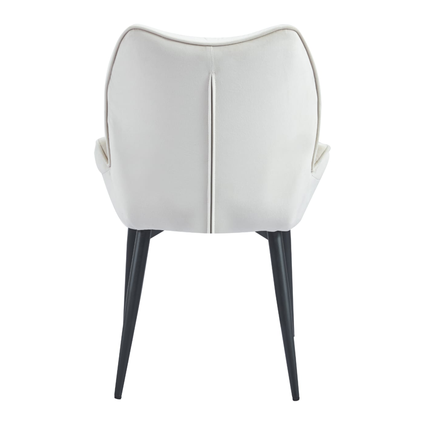 chaise  Assise ergonomique en velours & pieds métal