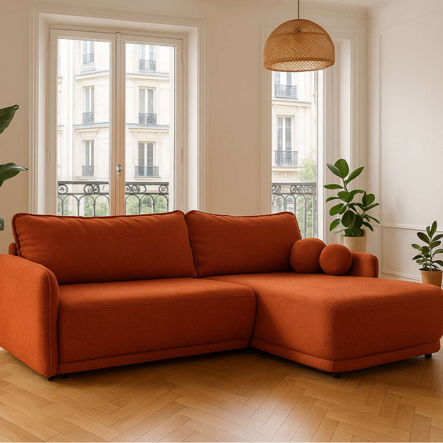 Canapé d’angle convertible – Design moderne, confort optimal et couchage pratique