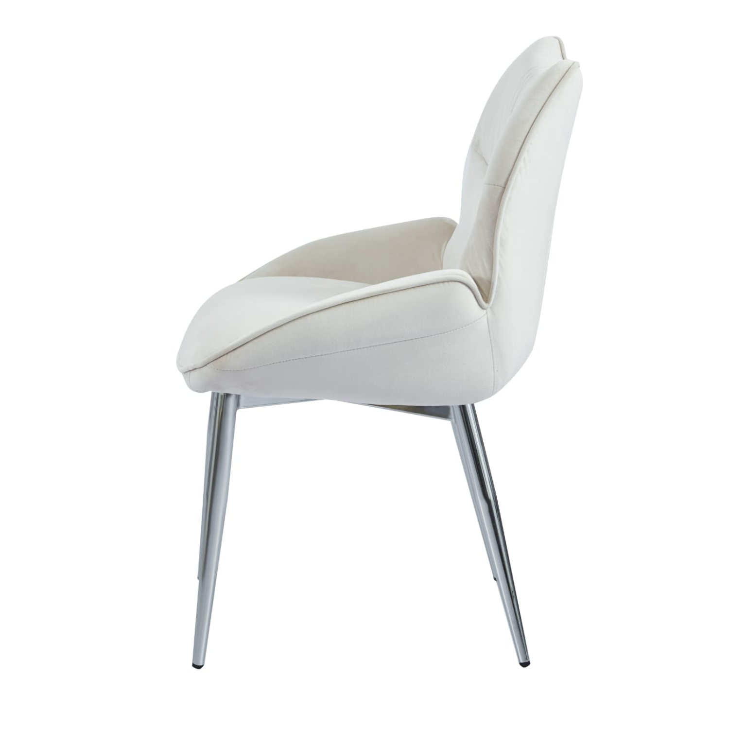 chaise  Assise ergonomique en velours & pieds métal