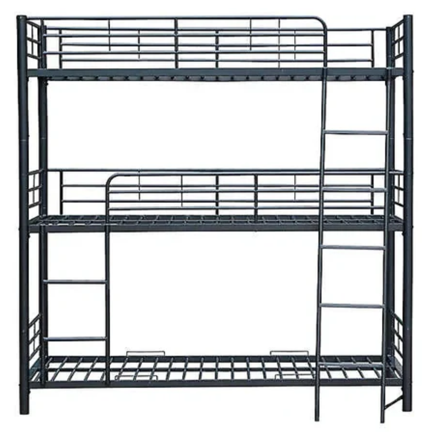 Lit superposé TRIO revêtement et sommier en acier 90 x 190 cm