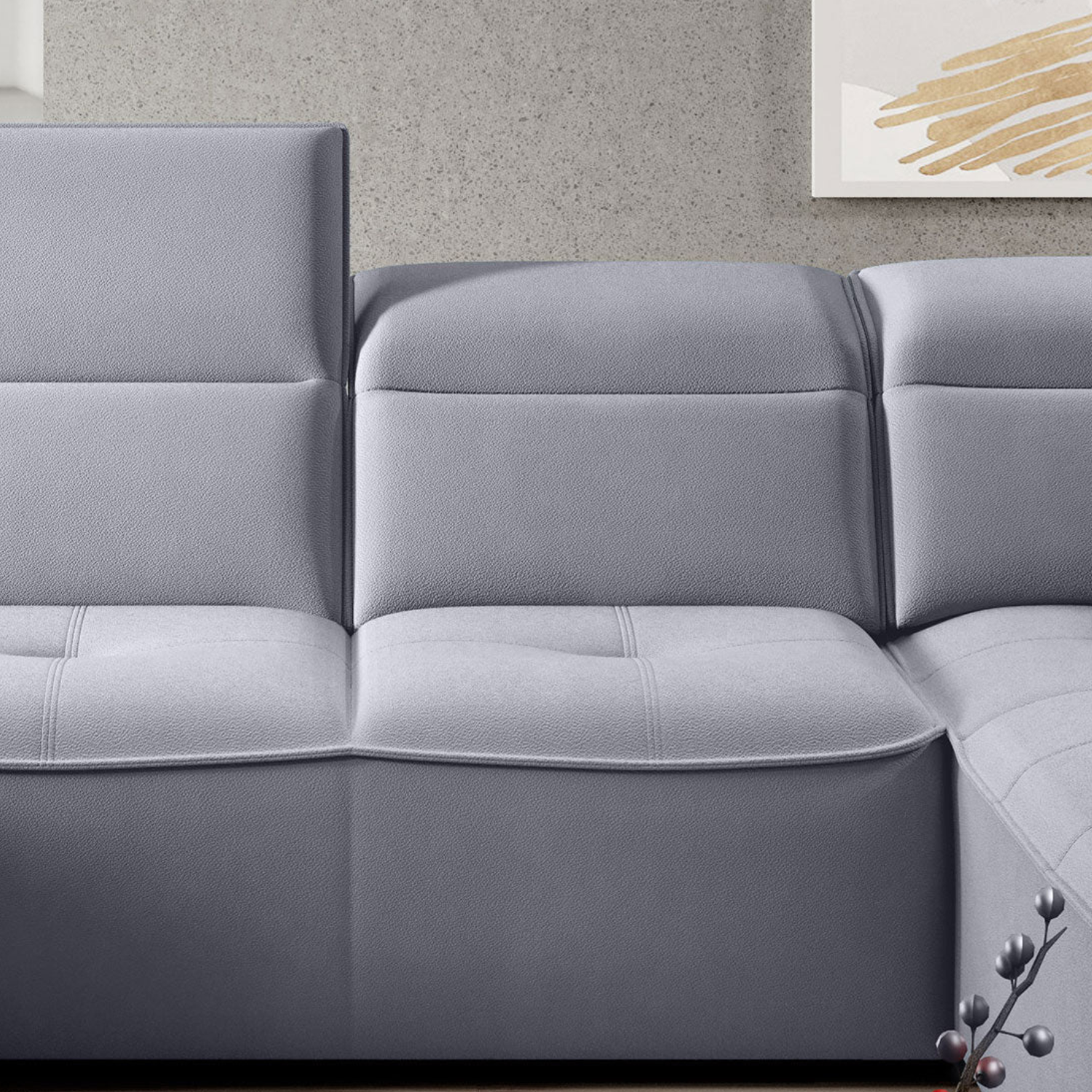 Canapé d'Angle Convertible - Design Moderne, Confort Optimal, Disponible en 3 Tailles | Canapé Réversible avec Coffre de Rangement