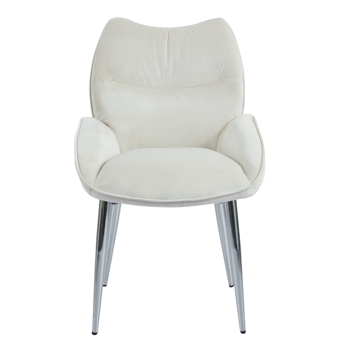 chaise  Assise ergonomique en velours & pieds métal