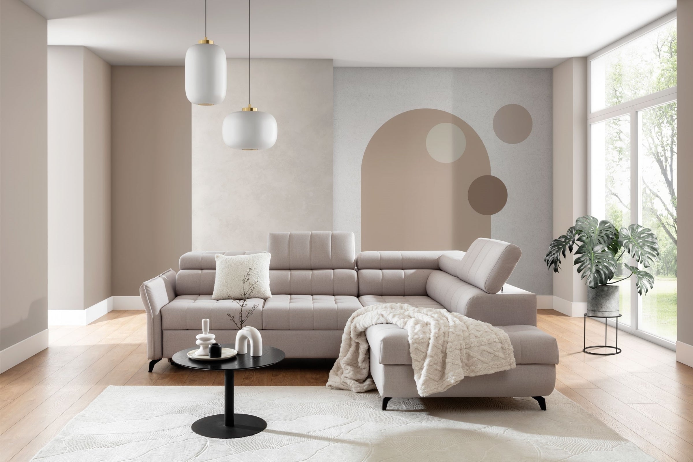 Canapé d’angle L – Convertible avec coffre de rangement | Design moderne et confort optimal|Offre Spéciale|Decora Home