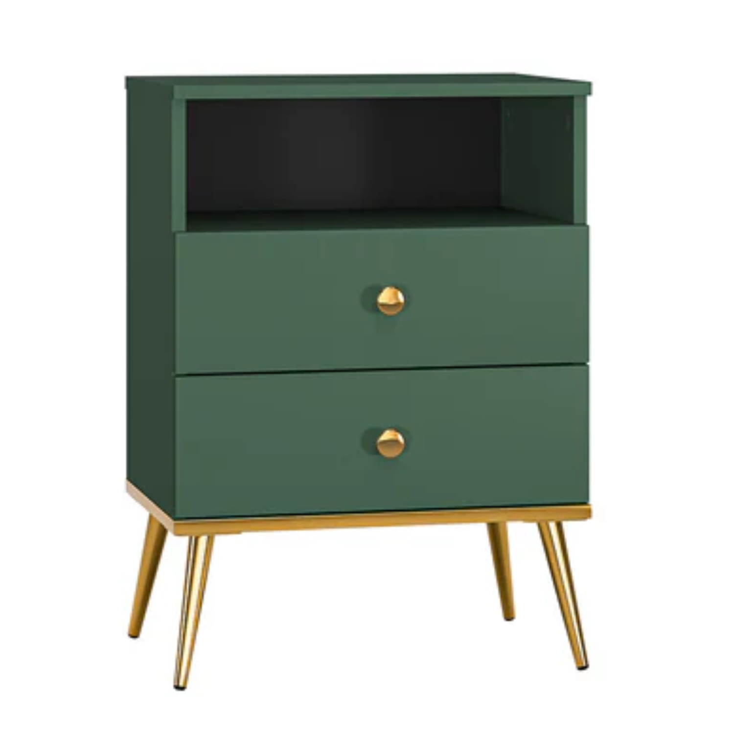 Table de Chevet Moderne en Labrador et Bleu Foncé avec Bordure ABS – Élégance et Durabilité pour Votre Chambre