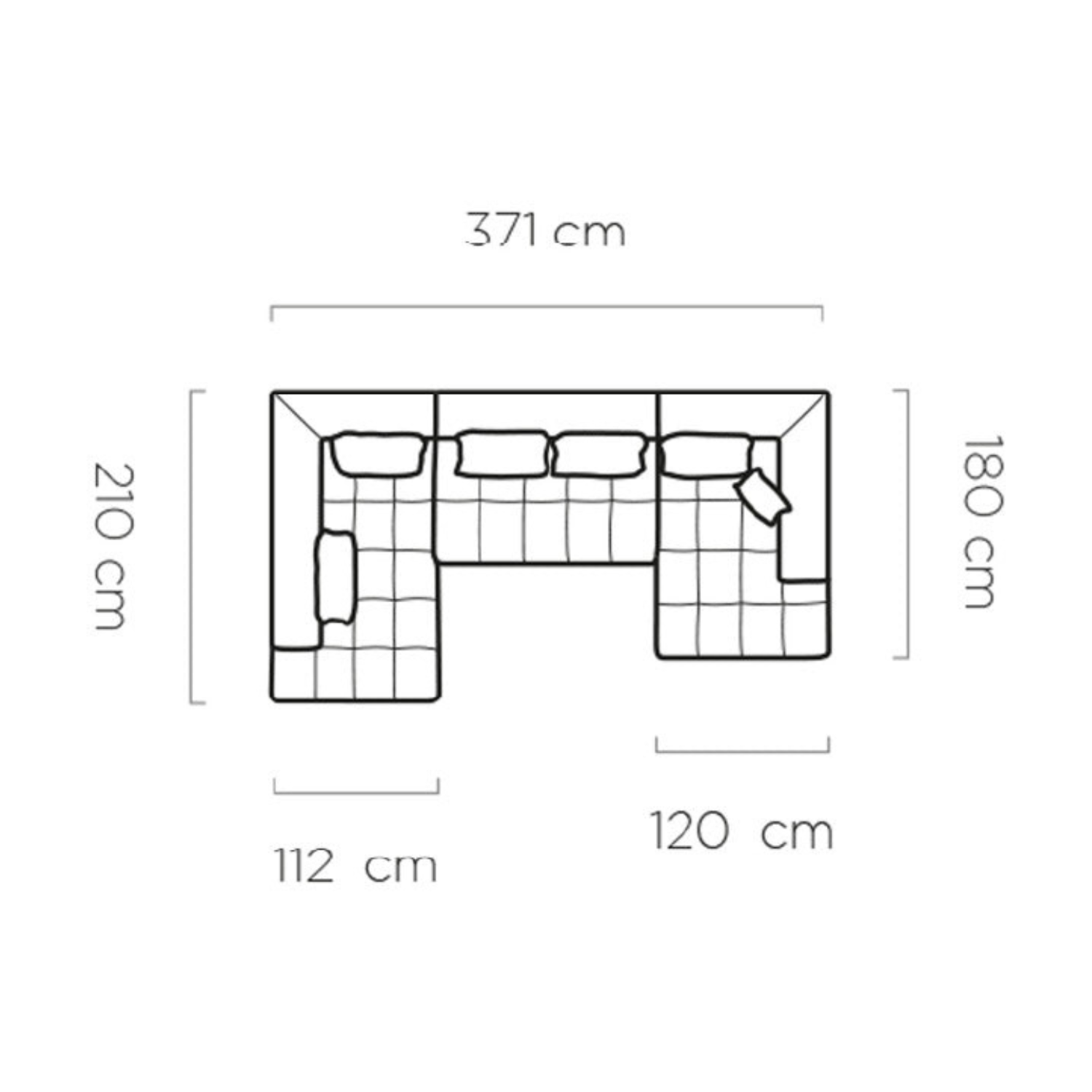 Canapé d’angle moderne avec réglage électrique de la profondeur d’assise