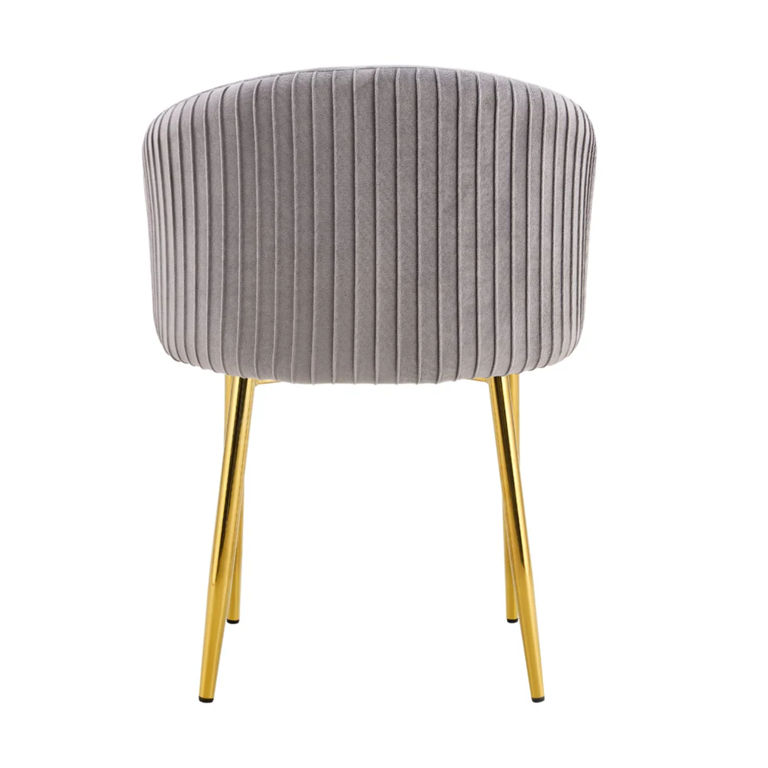 Chaise avec assise en velours et piètement en acier