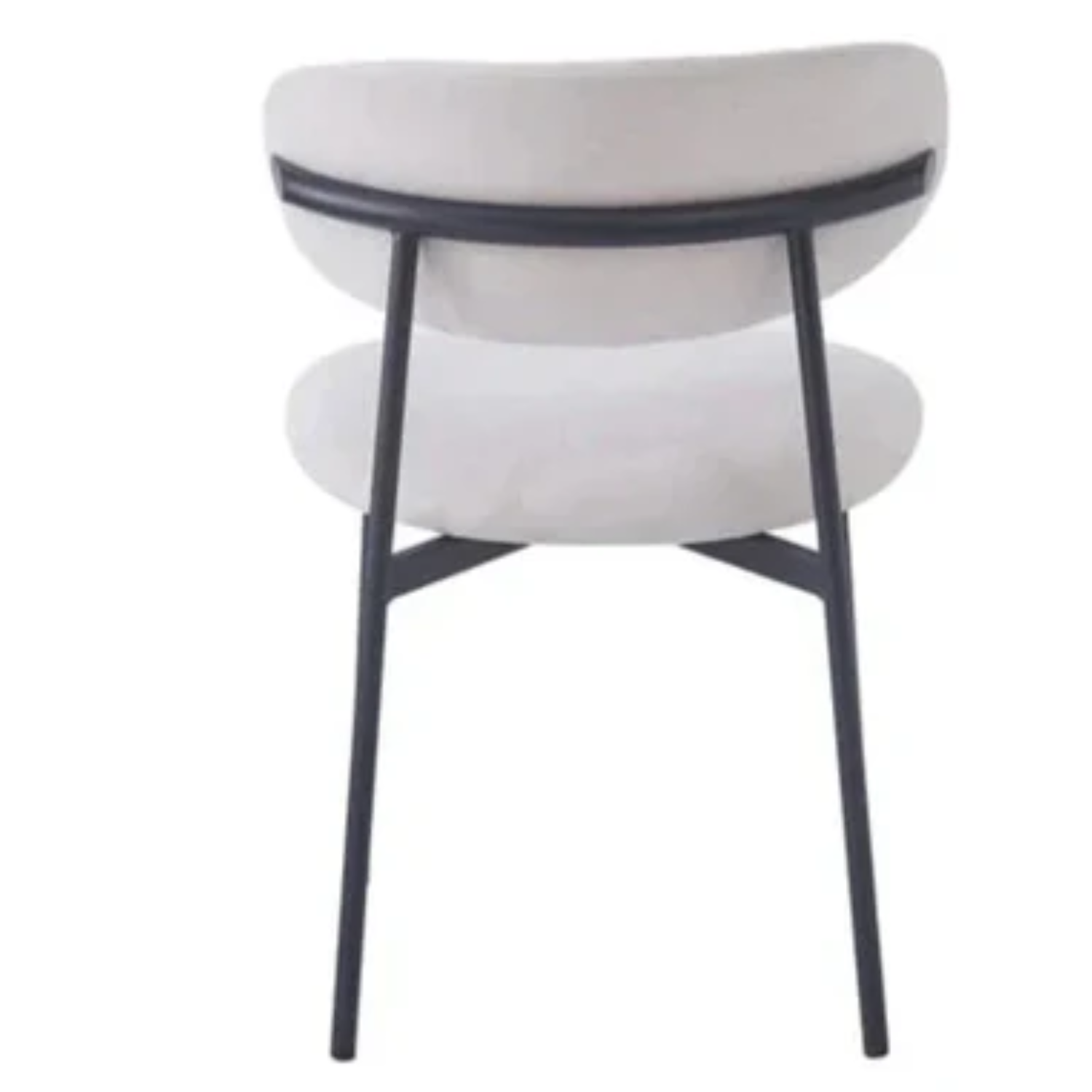 Chaise  Revêtement Tissu Côtelé ou Serge – Pieds Métal Noir