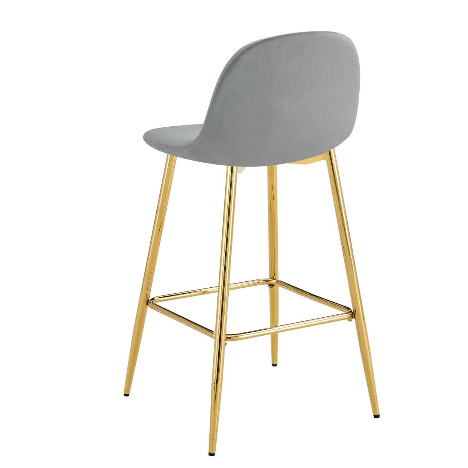 Tabouret de bar élégant en velours et métal doré – Chic, Confort et Style Scandinave