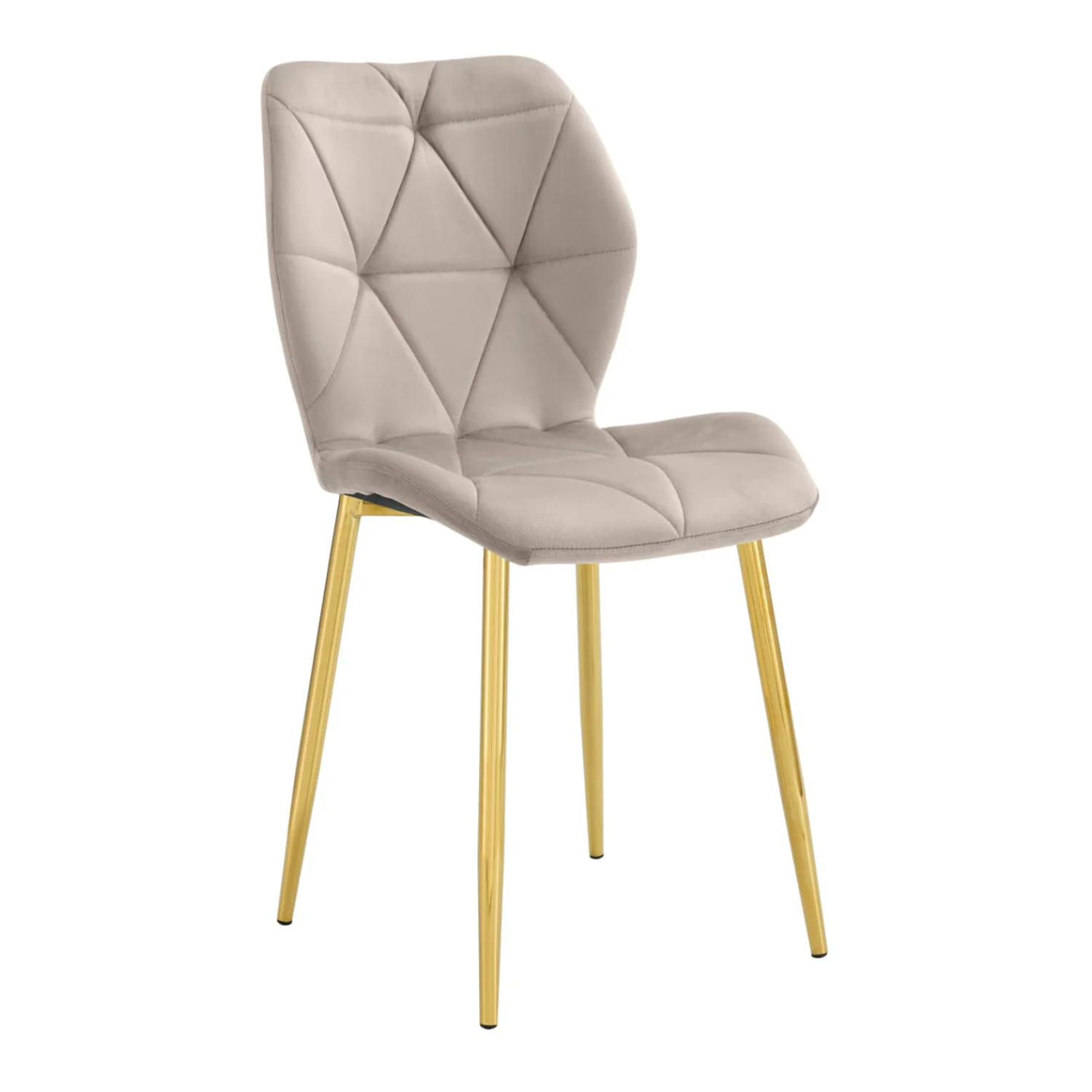 Chaise  en Velours avec Pieds Métal Noir
