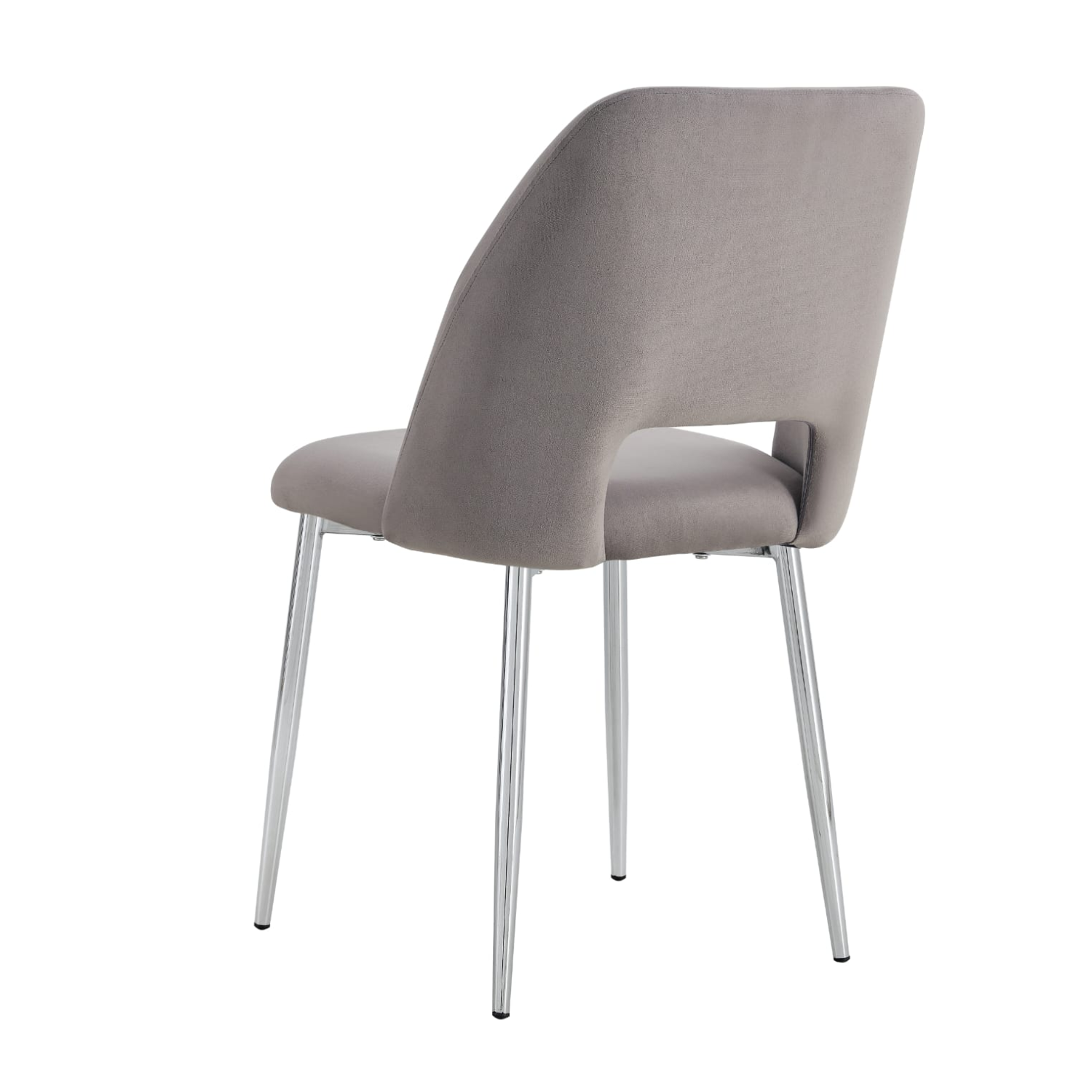 Chaise en  Tissu Doudou, Velours ou Sergé – Pieds Métal Noir ou Chrome