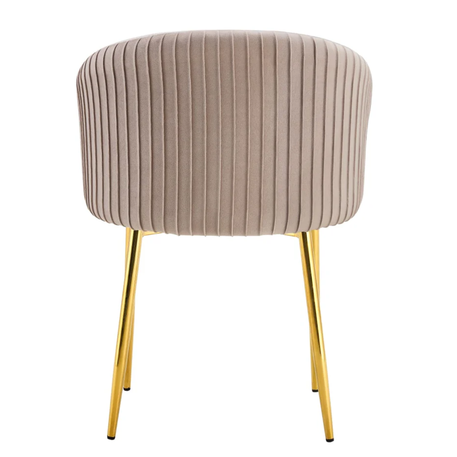 Chaise avec assise en velours et piètement en acier