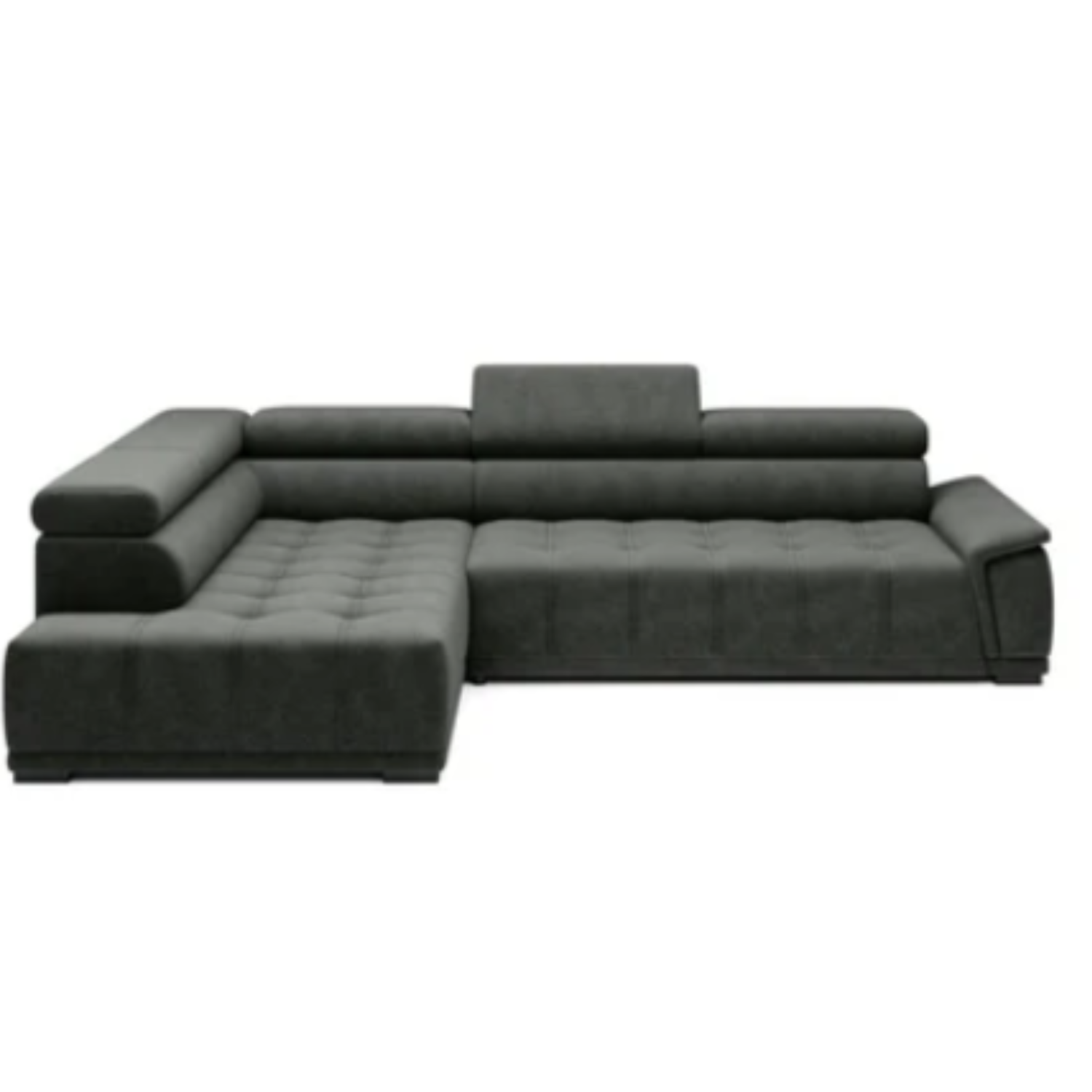 Canapé d’angle – Confort réglable électrique, design moderne et têtières ajustables