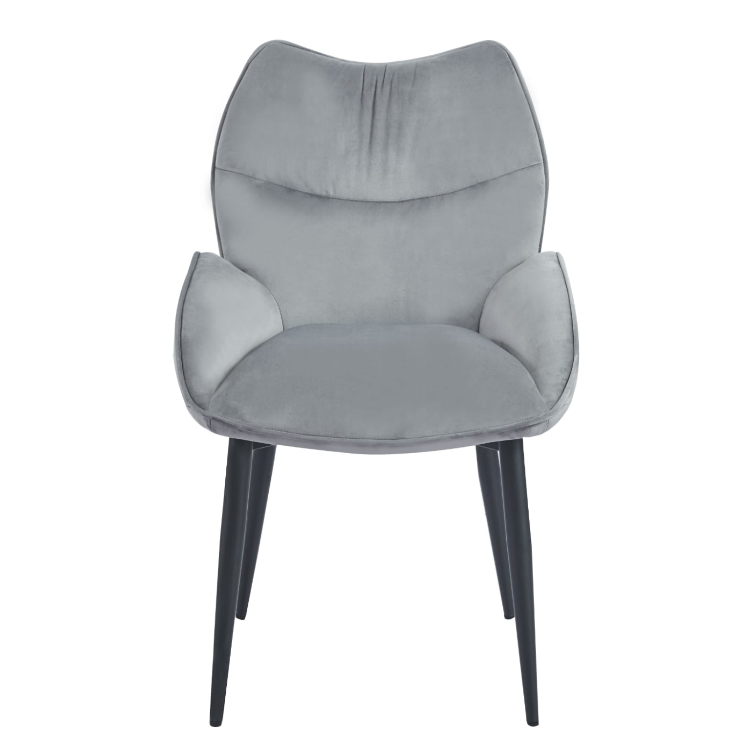 chaise  Assise ergonomique en velours & pieds métal