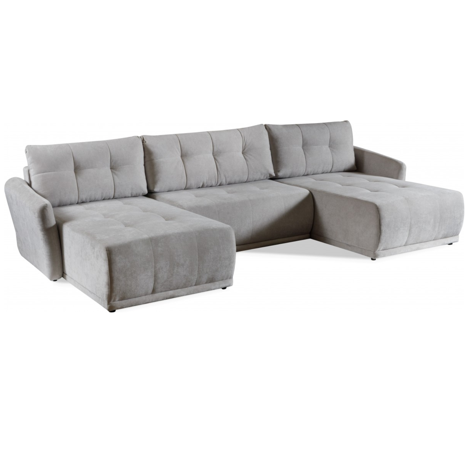 Canapé d’angle  – Convertible avec rangement – 338 cm – Couchage 304x142 cm – Design moderne et modulable