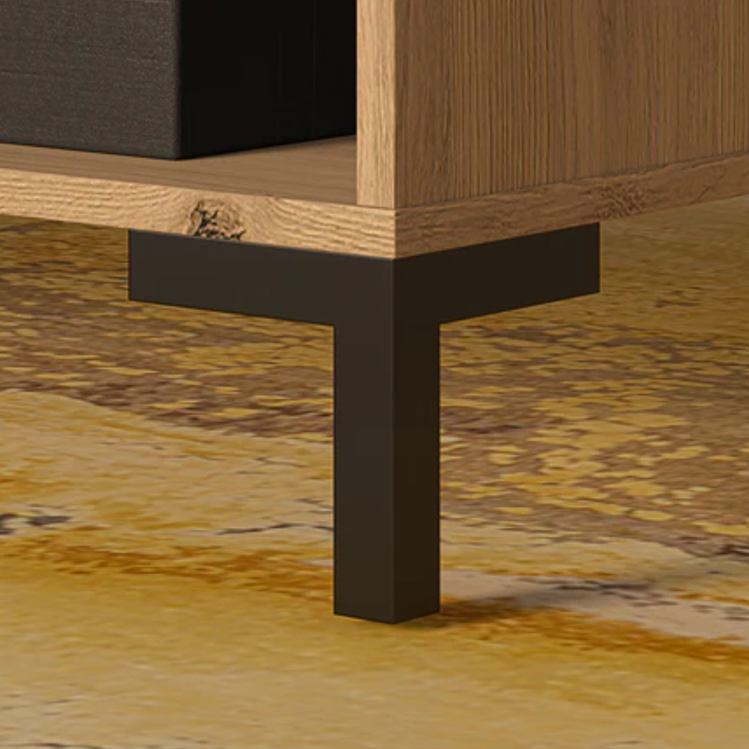 Table Basse Contemporaine en Chêne Artisanal - Élégante et Résistante